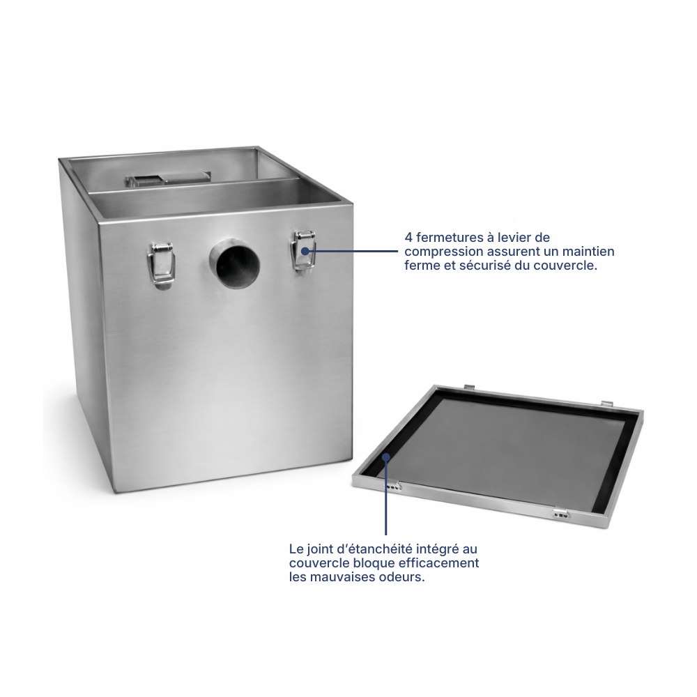 Séparateur de graisse inox 100L vue 2